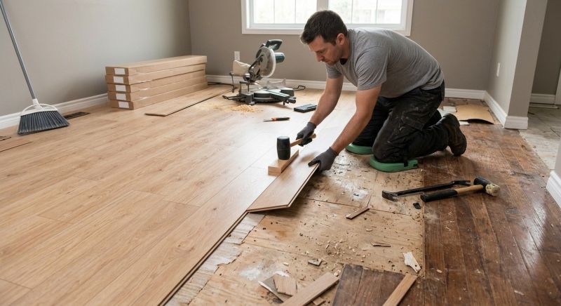 Laminate Floor Replacement in Glen Ellyn, IL