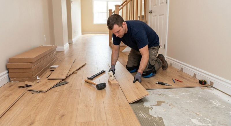 Laminate Floor Replacement in Kendall County, IL