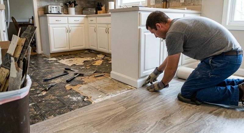 Linoleum Floor Installation in Cary, IL