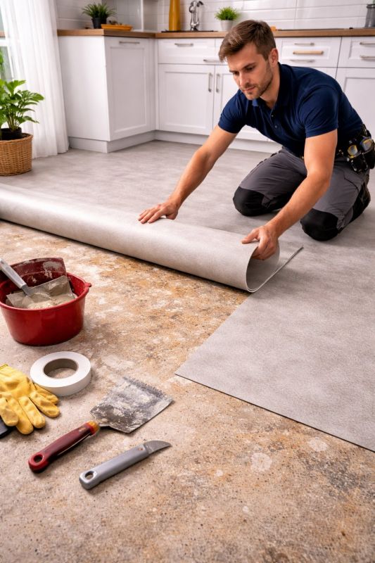 Linoleum Floor Installation in Elburn, IL