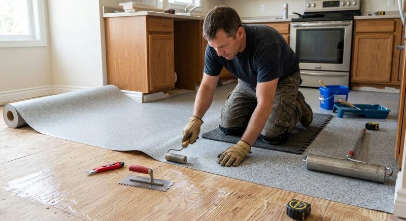 Linoleum Floor Installation in Elk Grove Village, IL