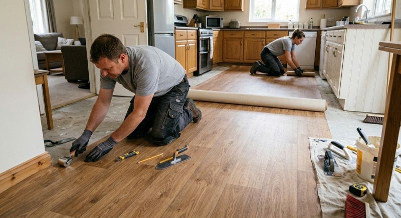 Linoleum Floor Installation in West Chicago, IL