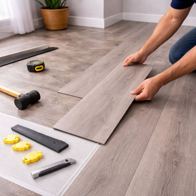 Luxury Vinyl Tile Installation in Cary, IL