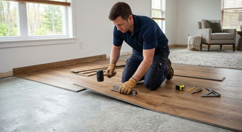 Luxury Vinyl Tile Installation in Woodridge, IL