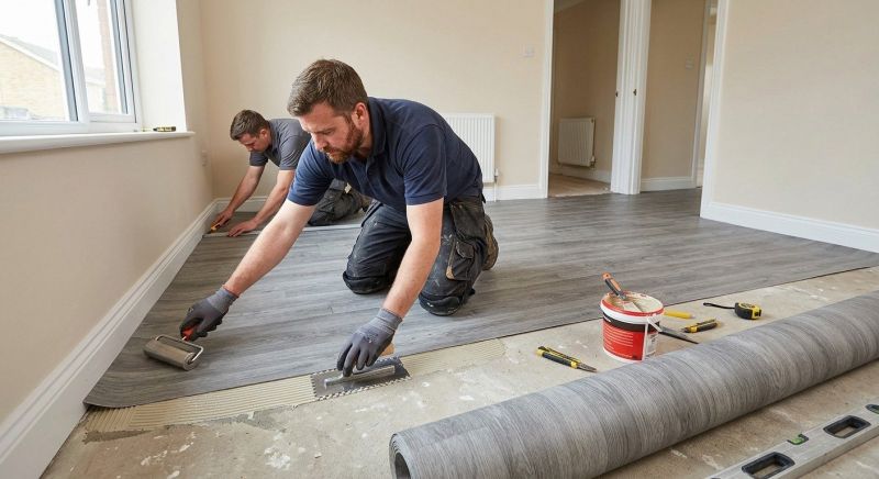 Sheet Flooring Installation in Bartlett, IL
