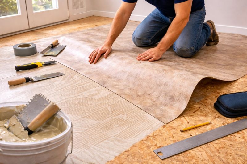 Sheet Vinyl Installation in Yorkville, IL